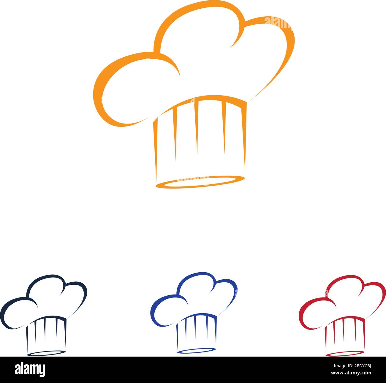 hat chef logo template vector illustration Stock Vector
