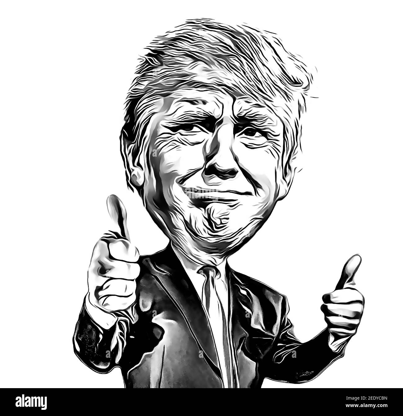 Donald Trump Cartoon Black & White Stock Photo - Alamy Donald Trump Cartoon Black & White Stock Photo - Alamy