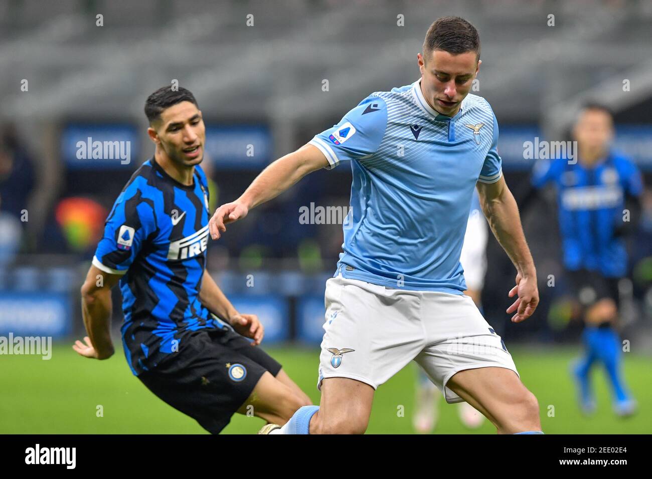 Milano, Italy. 14th Feb, 2021. Adam Marusic (77) of Lazio seen in the Serie A match between Inter Milan and Lazio at Giuseppe Meazza in Milano. (Photo Credit: Gonzales Photo/Alamy Live News Stock Photo