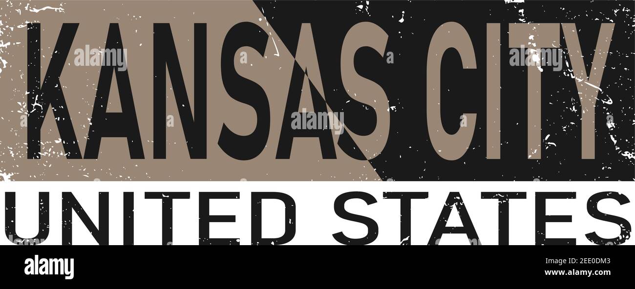 Kansas city retro vintage vector illustration. Good for greeting card