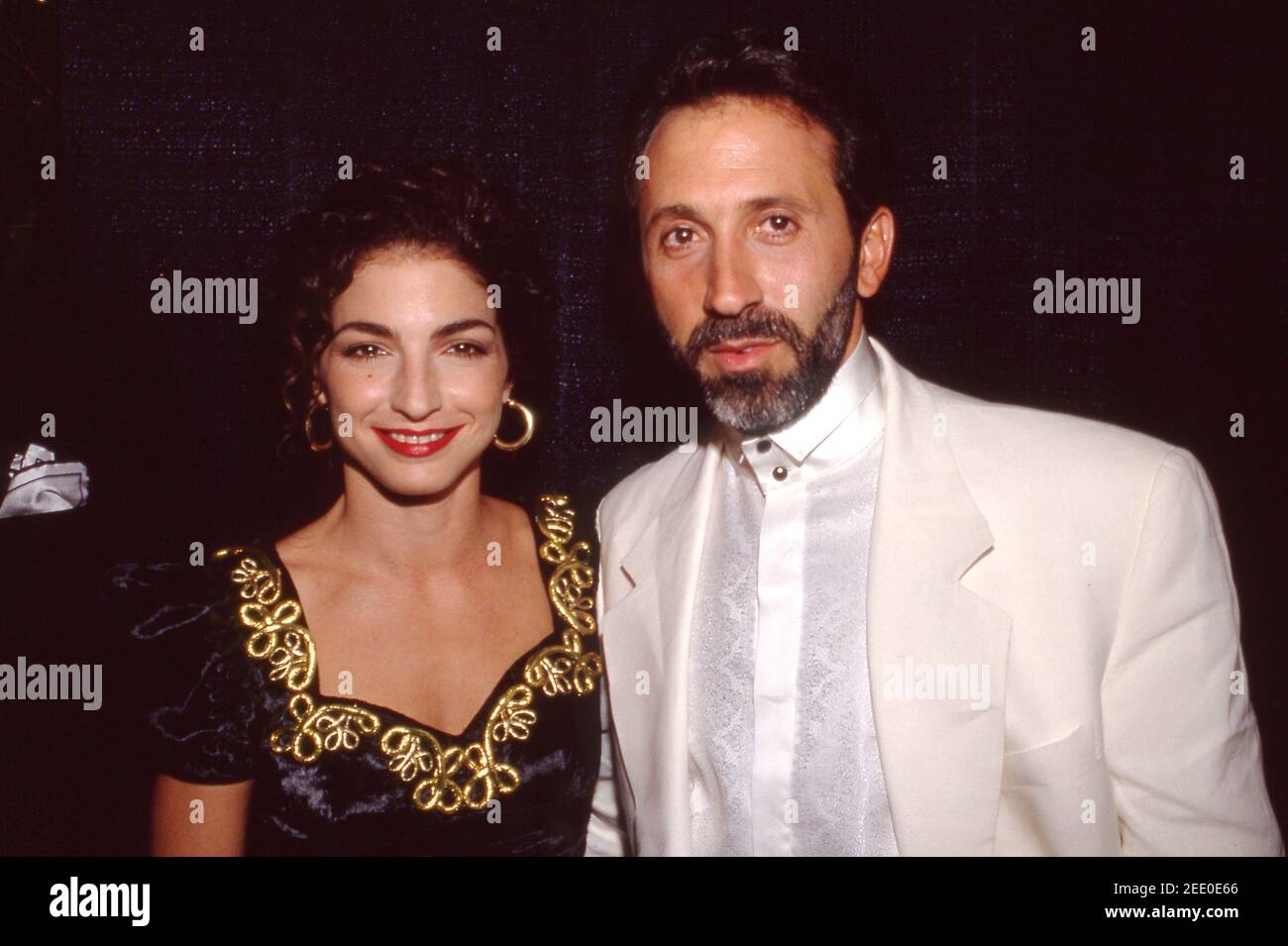 Gloria Estefan and Emilio Estefan attending 'City of Hope Benefit' on September 12, 1990 at Columbia Pictures Studios in Hollywood, California.  Credit: Ralph Dominguez/MediaPunch Stock Photo