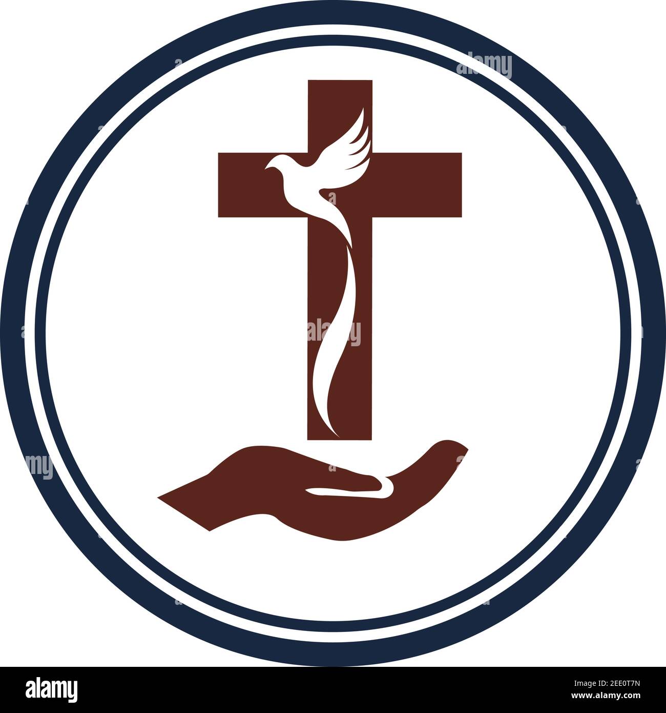 church christian line art logo design,Christian symbols Stock Vector Image  & Art - Alamy