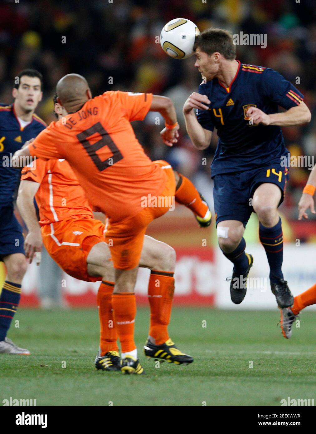 Spains xabi alonso in action fifa hi-res stock photography and images -  Alamy