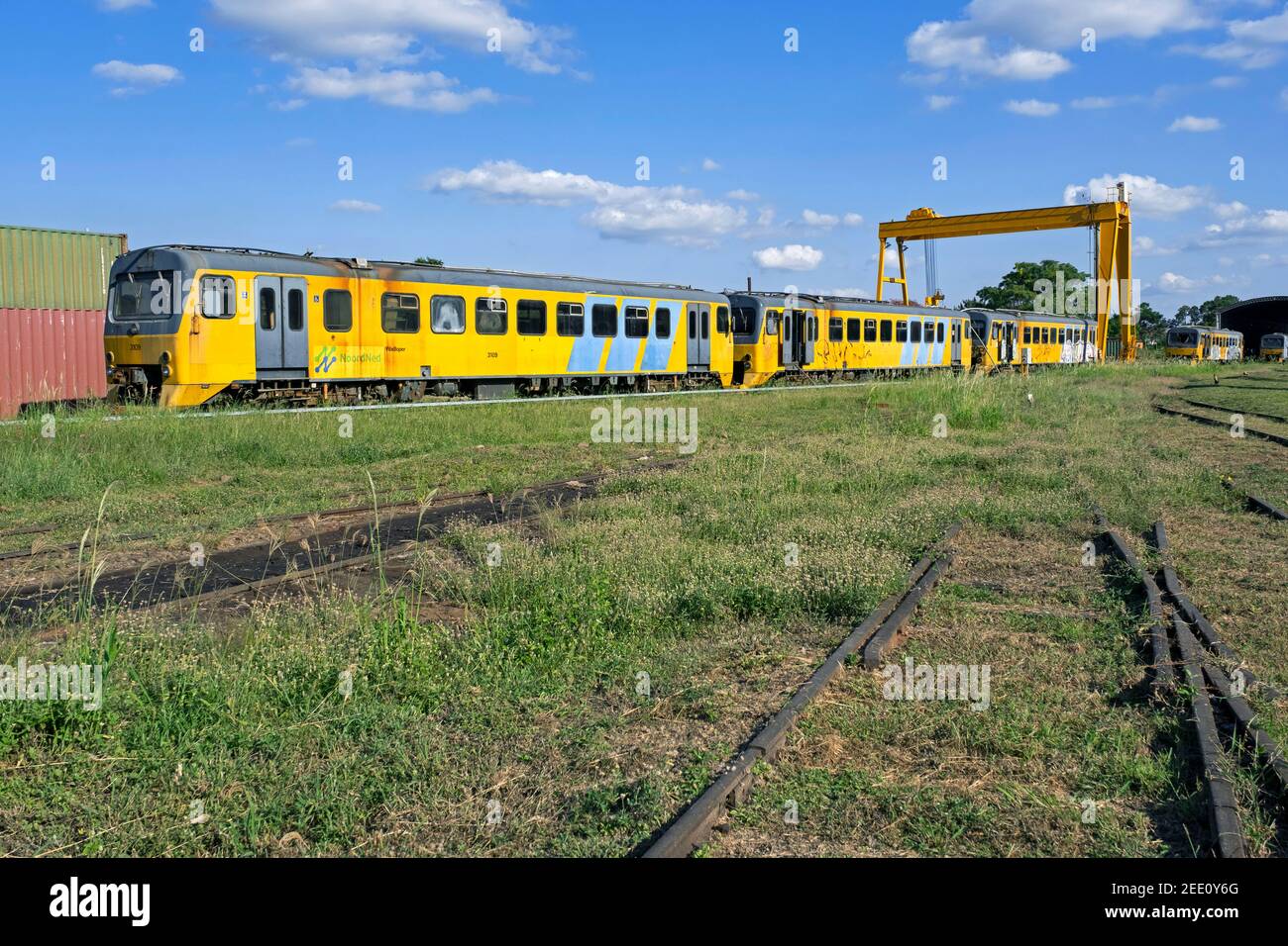 Old Dutch NoordNed train to connect Posadas with Garupá, Misiones Province, Argentina Stock Photo