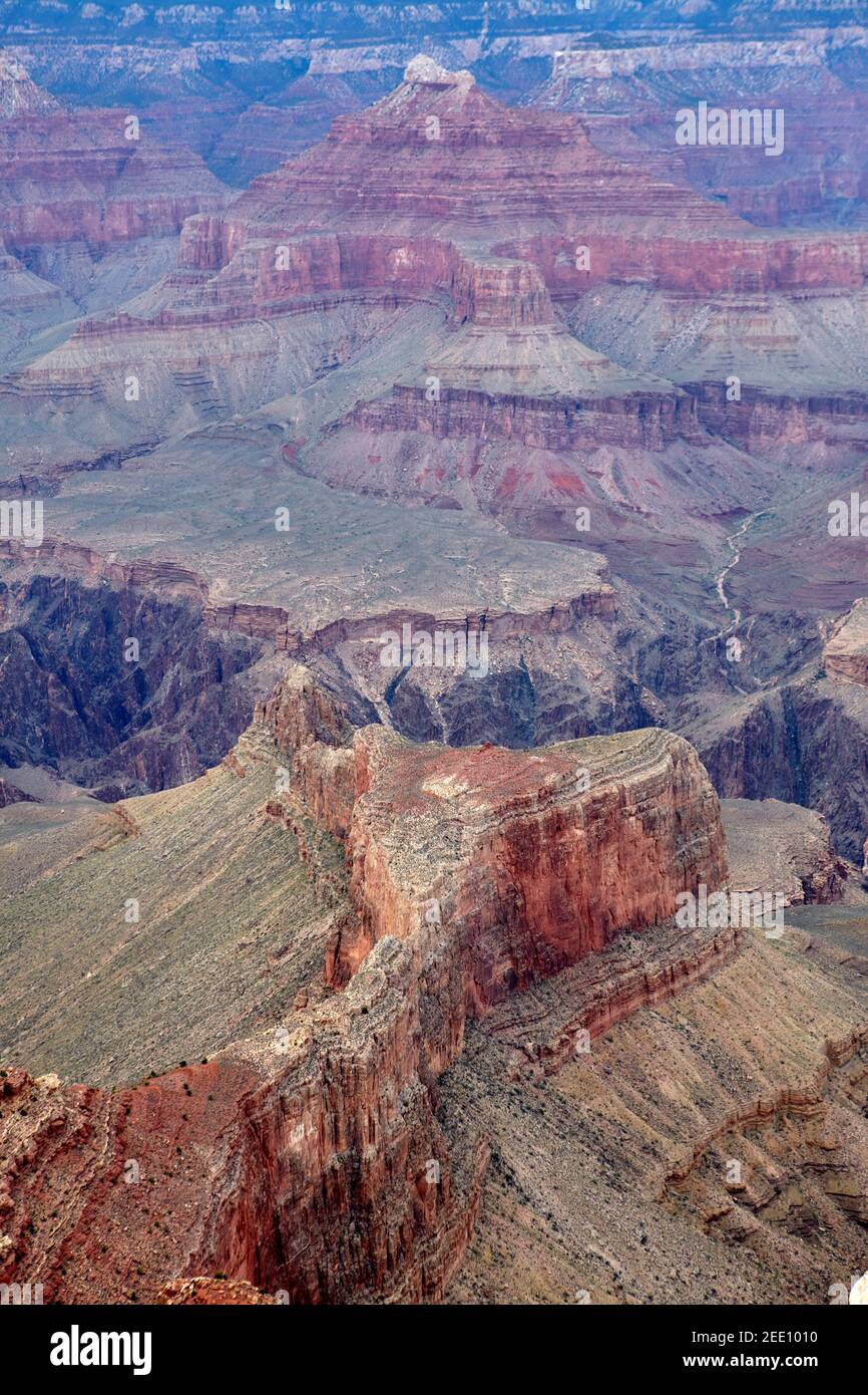 South Rim of Grand Canyon, Arizona, United States Stock Photo