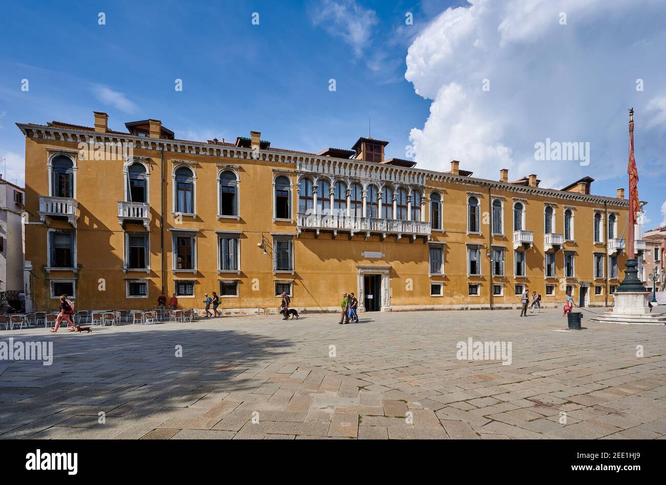Palazzo Loredan in Campo Santo Stefano, Venice, Veneto, Italy Stock Photo