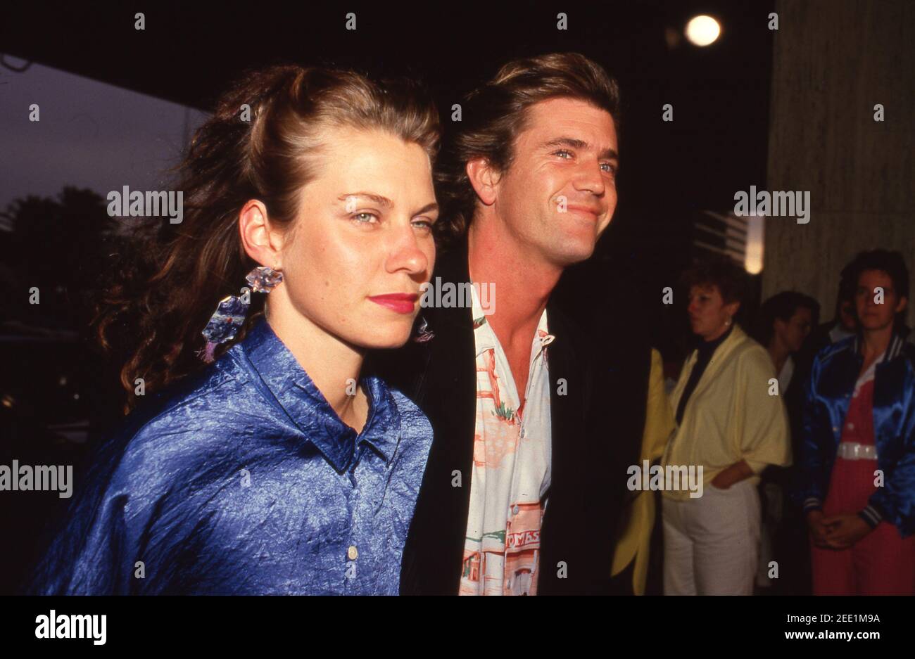 Mel Gibson and Robyn Moore at the 'Ruthless People' Century City Premiere on June 24, 1986 at Plitt's Century Plaza Theatres in Century City, California.  Credit: Ralph Dominguez/MediaPunch Stock Photo