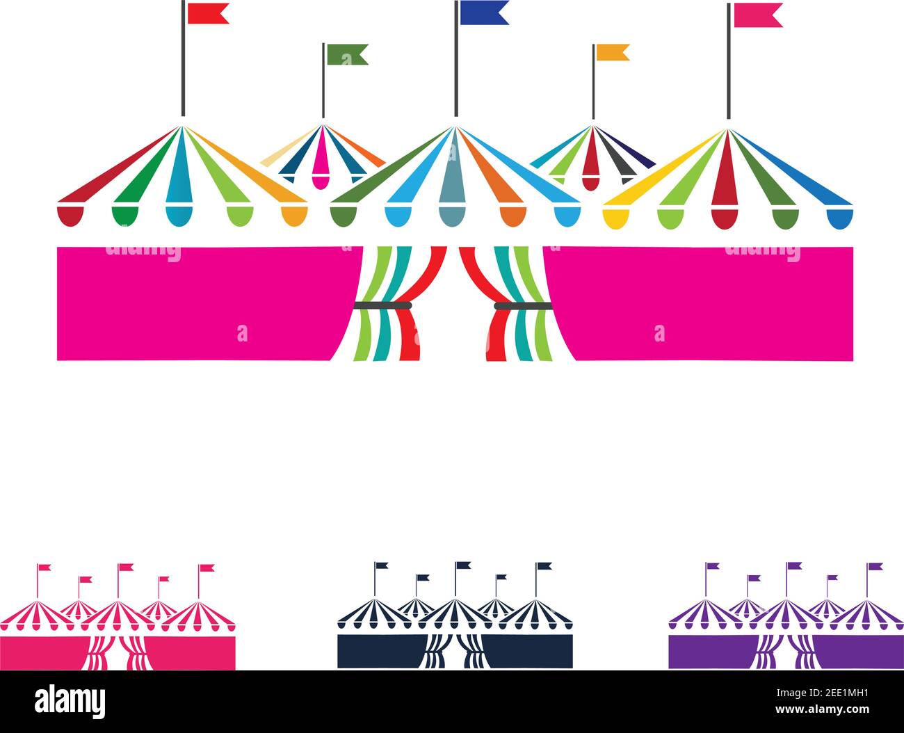 Circus vector illustration design logo emblems template Stock Vector ...