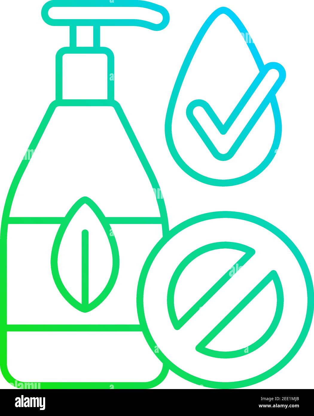 Silicone freechalk gradient linear vector icon Stock Vector