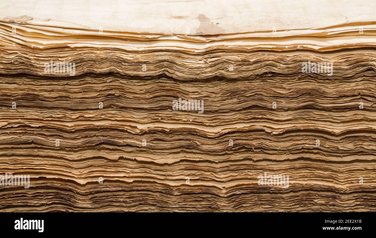 Antique Book sheets Stock Photo Alamy