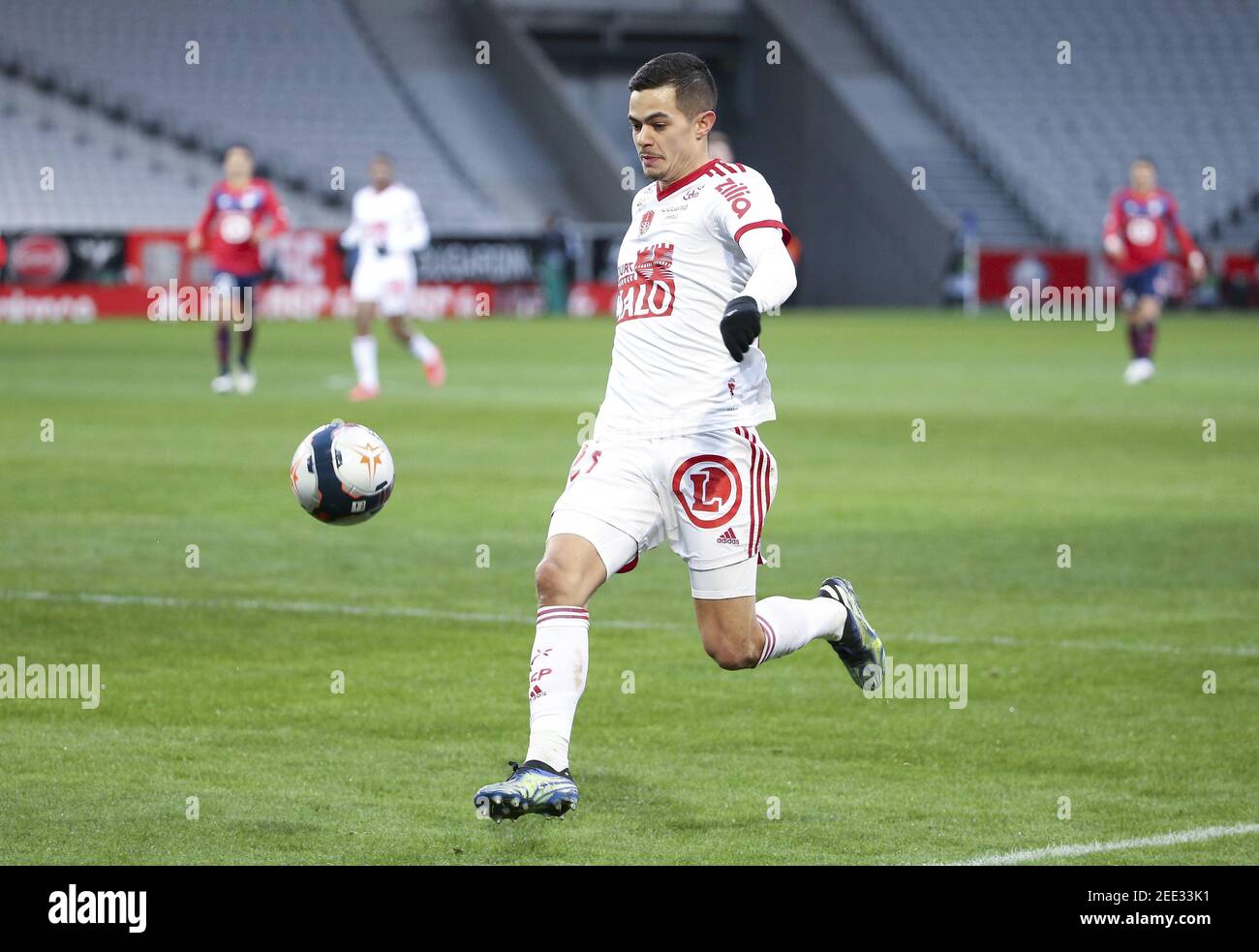 Romain Faivre of Brest during the French championship Ligue 1 football  match between Lille OSC (LOSC) and Stade Brestois 29 (Bre / LM Stock Photo  - Alamy
