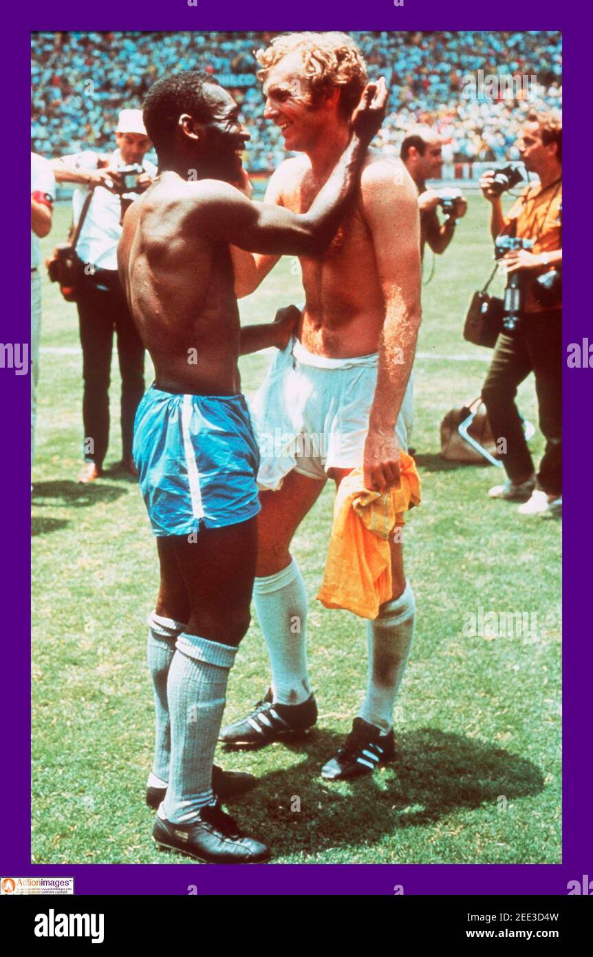 Pele & Bobby Moore Football Poster