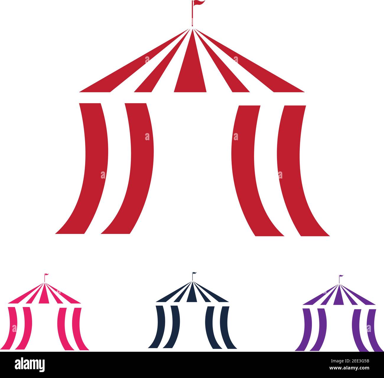 Circus vector illustration design logo emblems template Stock Vector