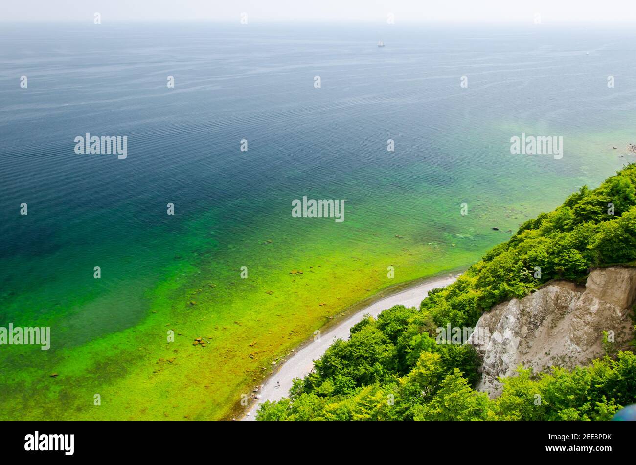 Amazing view of the sea from a high cliff perfect for background or