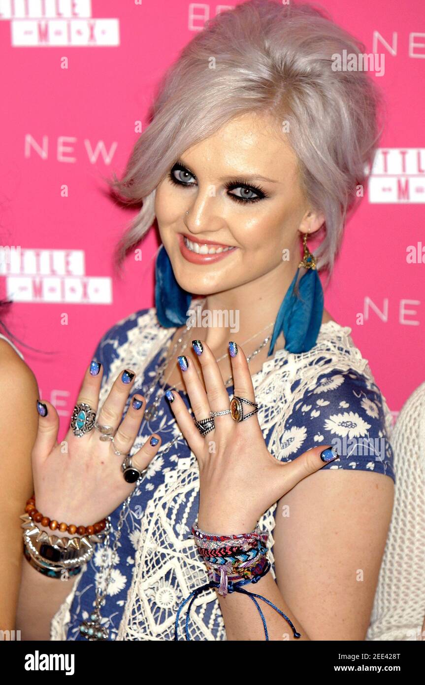 London, UK. 11th March 2013. Perrie Edwards of Little Mix during the