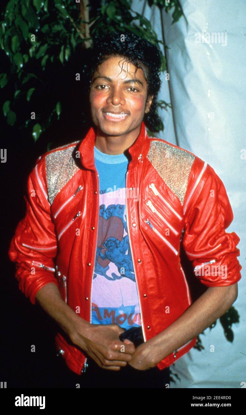 Michael Jackson at Desilu Studios on March 20, 1984. Credit: Ralph  Dominguez/MediaPunch Stock Photo - Alamy