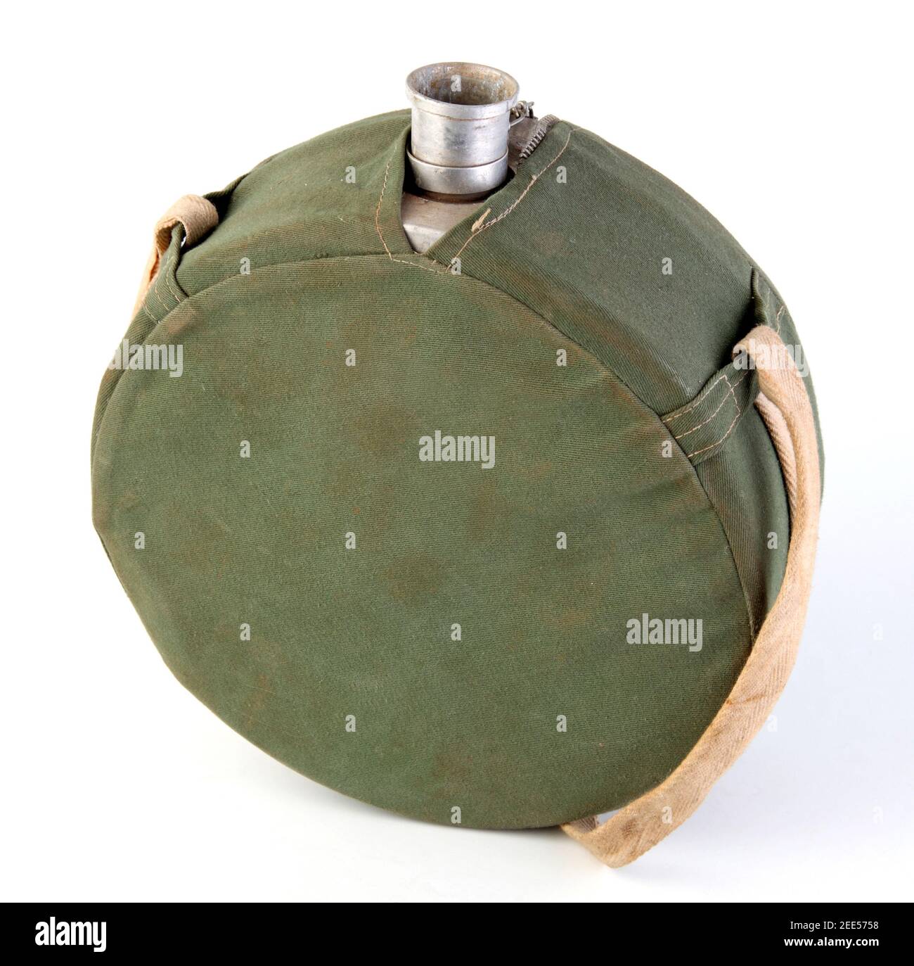 Vintage Army Canteen Stock Photo Alamy