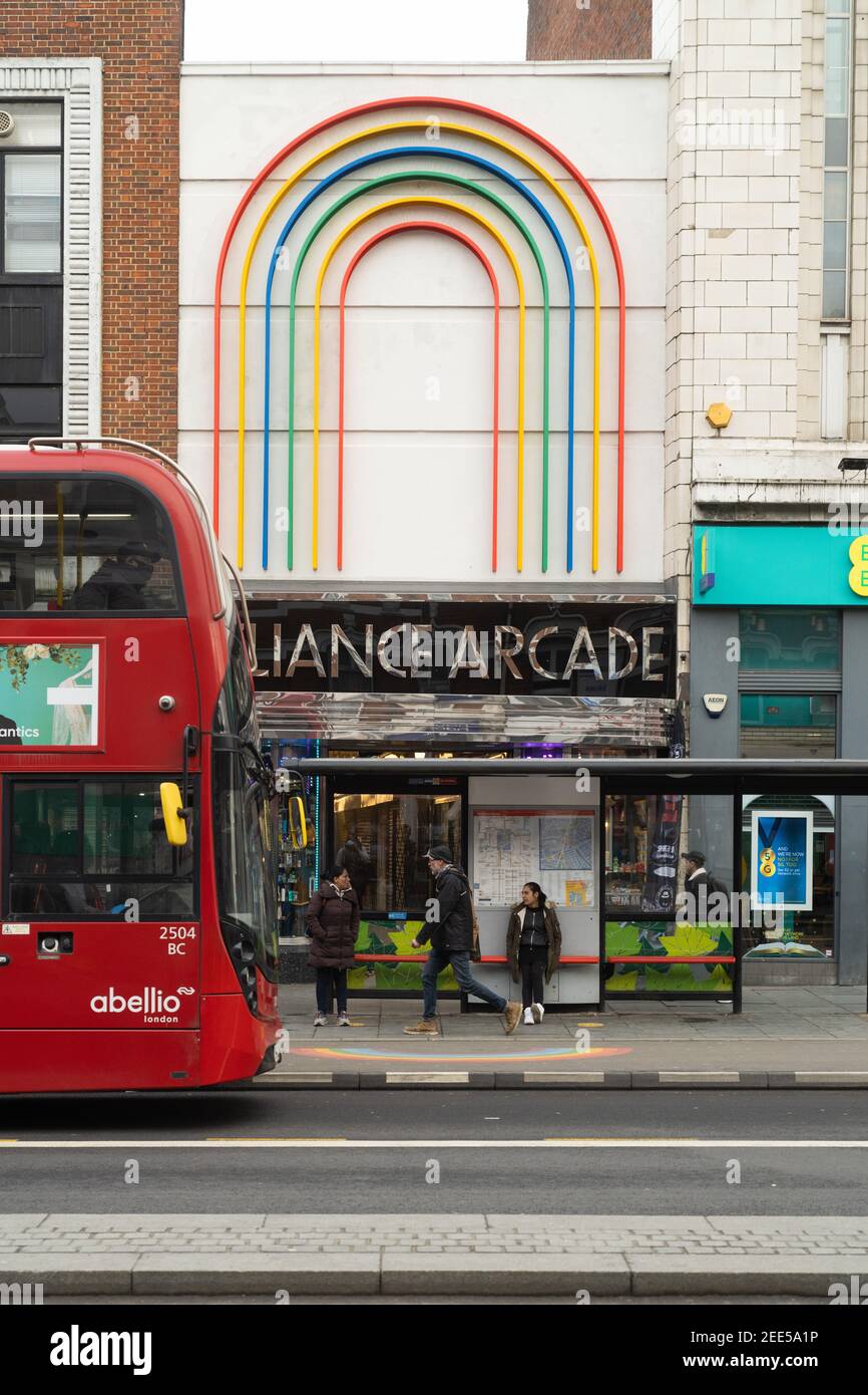 reliance arcade brixton, London, England Stock Photo Alamy