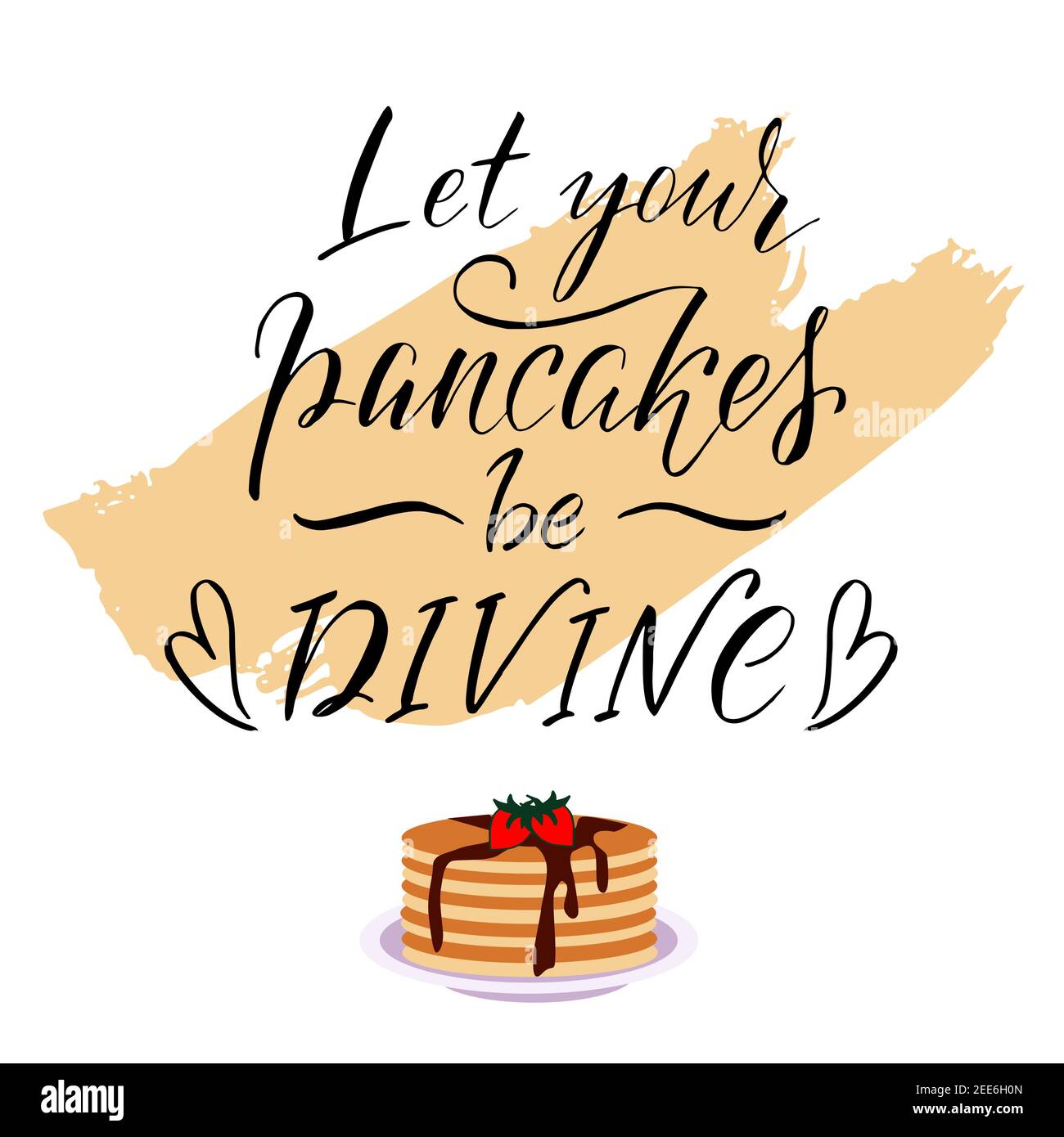 lettering typography poster for Shrove Tuesday greeting card Stock ...