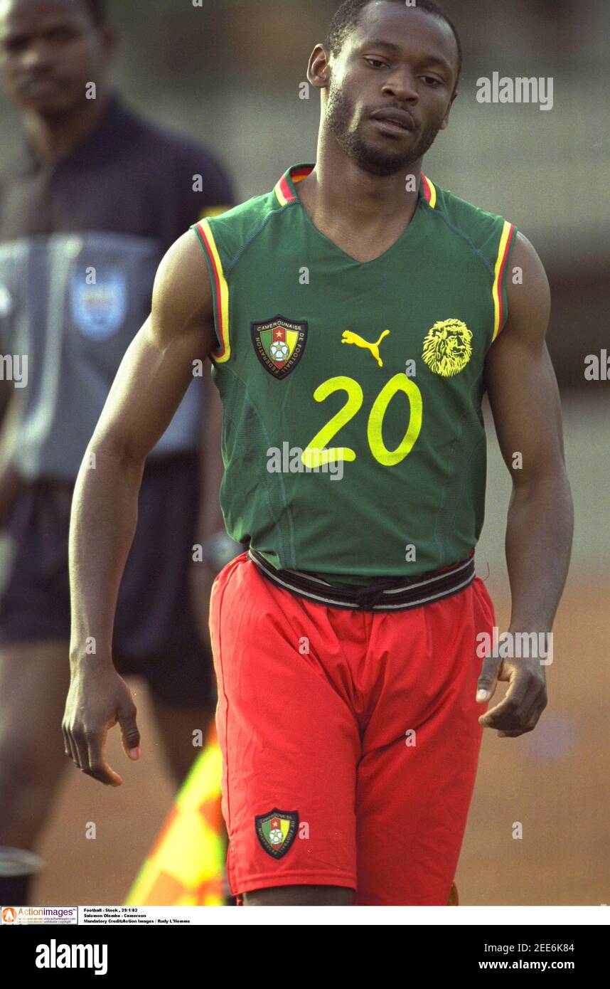 Football - Stock , 29/1/02 Salomon Olembe - Cameroon Mandatory  Credit:Action Images / Rudy L'Homme Stock Photo - Alamy