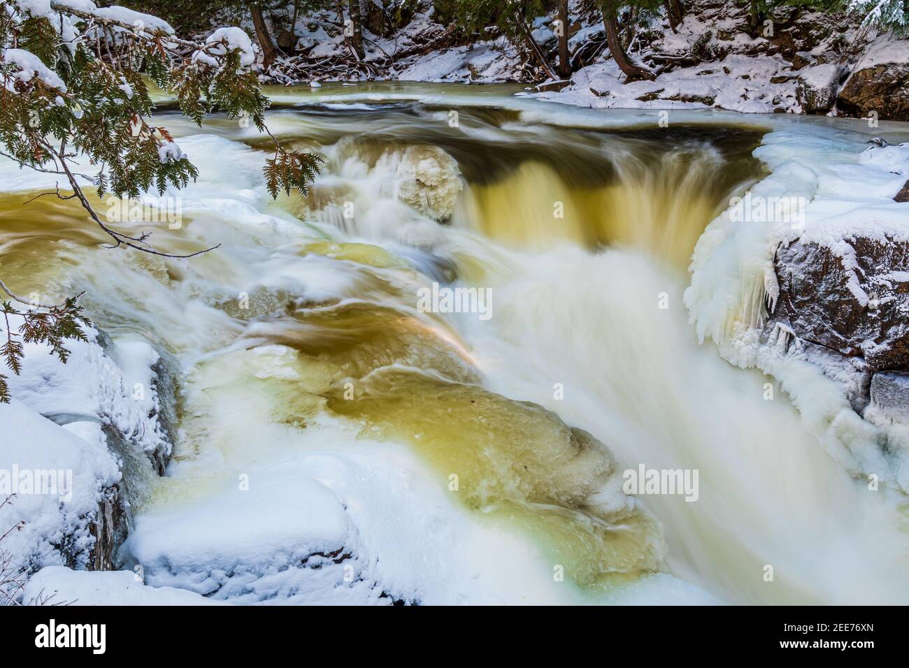 The Gut Conservation Area Crowe Valley Apsley Ontario Canada in winter