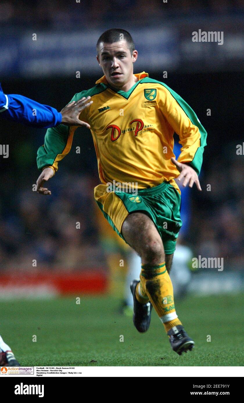 Football - 16//12/02 , Stock Season 01/02 Alex Notman - Norwich City  Mandatory Credit:Action Images / Rudy Lhomme Digital Stock Photo - Alamy