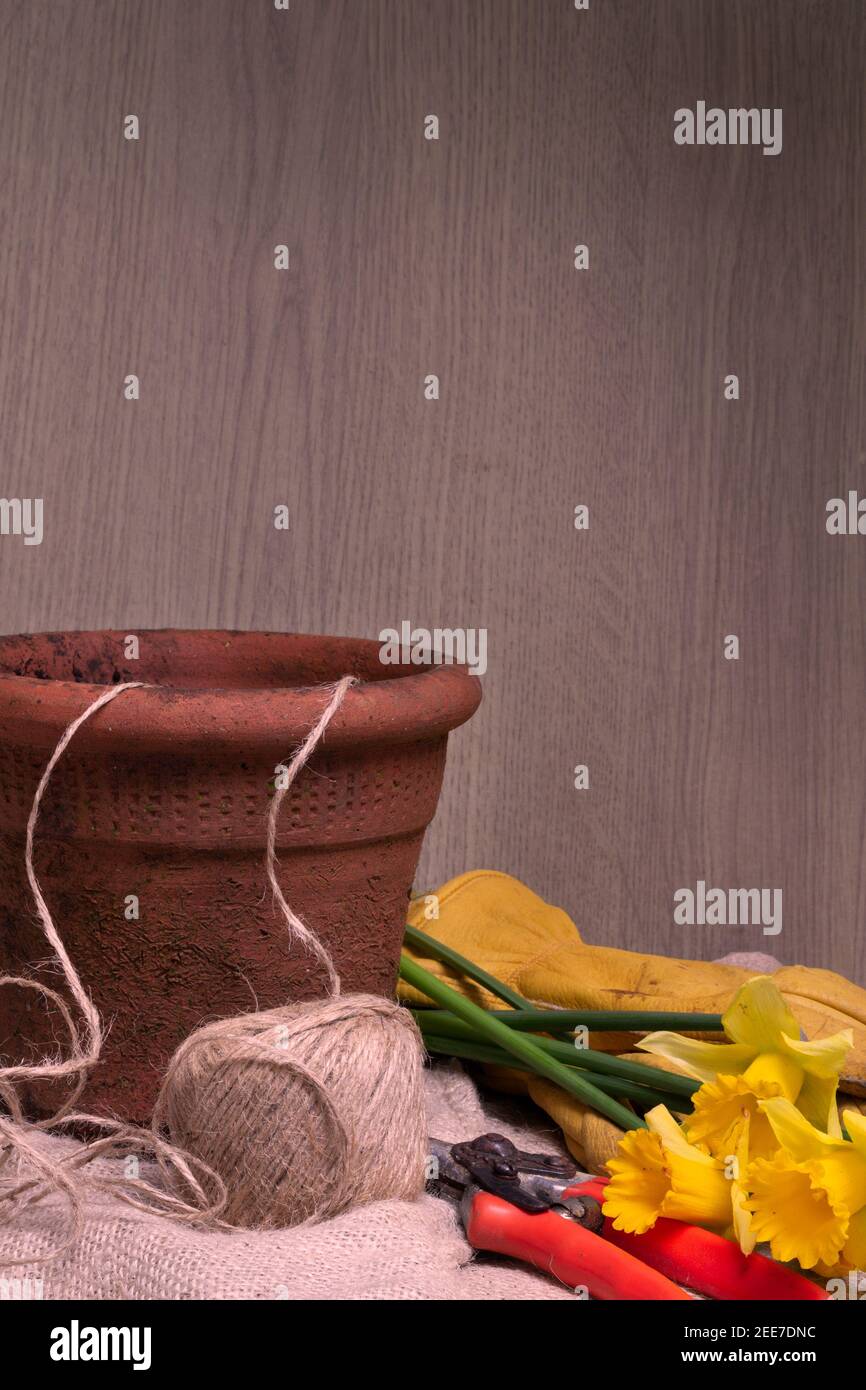 Gardening implement, getting ready for spring, still life Stock Photo ...