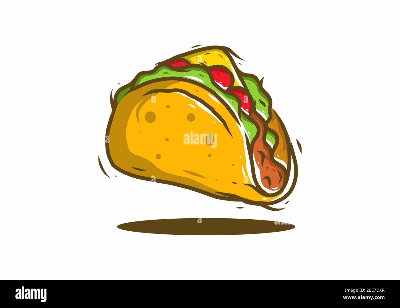How To Draw Funny Taco  Taco Drawing Small Transparent PNG  680x678   Free Download on NicePNG