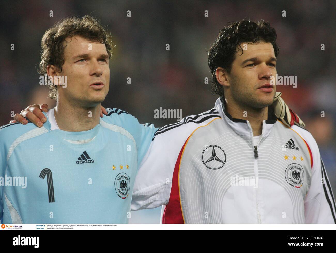 Michael ballack jens lehmann germany hires stock photography and