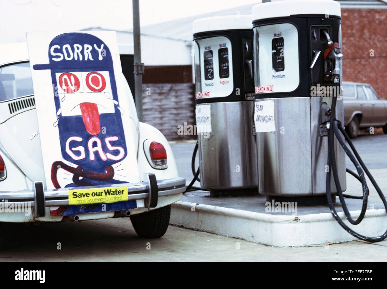 The gas crisis in 1976. The filling stations arfound Fairfax, virginia