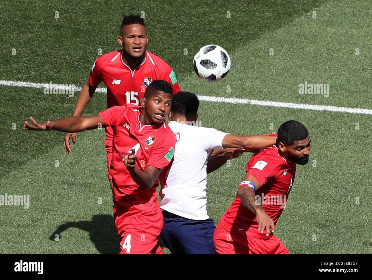 Soccer Football World Cup Group G England Vs Panama Nizhny Novgorod Stadium Nizhny Novgorod Russia June 24 18 Panama S Fidel Escobar In Action With England S Jesse Lingard Reuters Ivan Alvarado Stock Photo Alamy