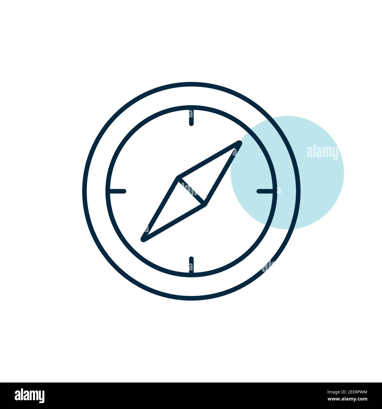 Compas vector icon. Navigation sign. Graph symbol for travel and ...