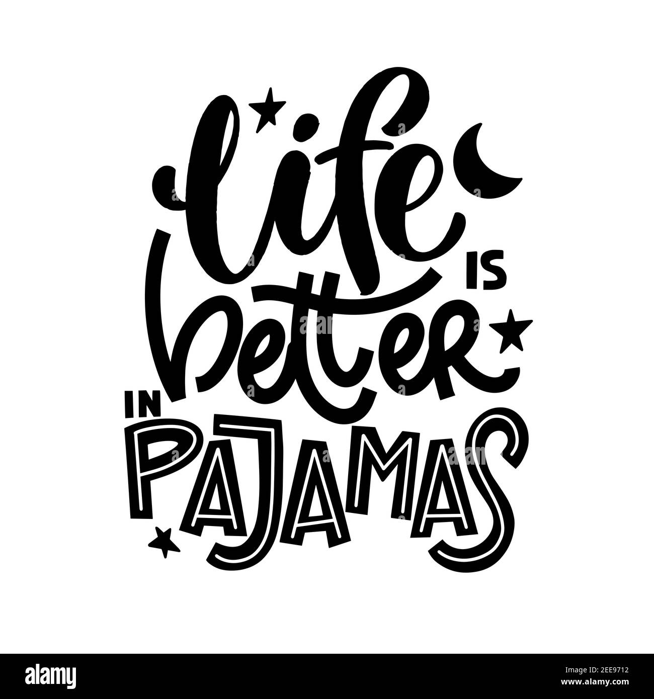 Funny sleep and good night quotes. Vector design elements for t shirts pillow posters cards stickers and pajama Stock Vector Image Art Alamy