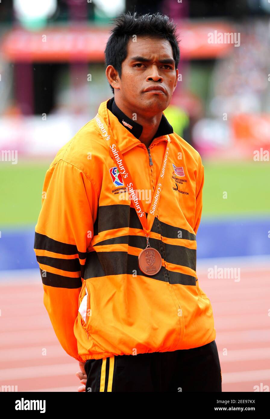 Malaysia Mens 100m Final High Resolution Stock Photography and