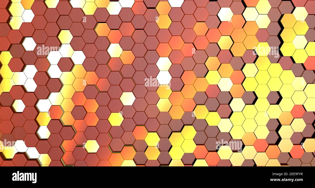 Abstract digital hexagonal animation pattern hi-res stock photography ...