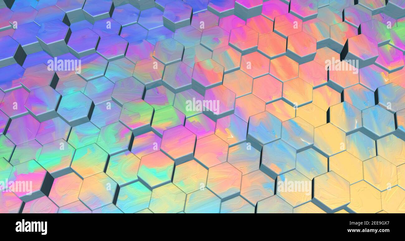 Background retractable hexagonal 3d hi-res stock photography and images ...