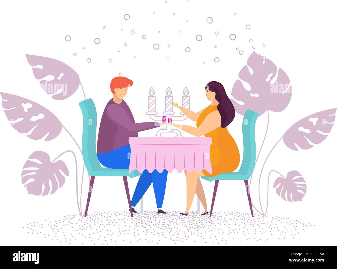 Couples in love. Romantic meeting on the street Stock Vector Image ...