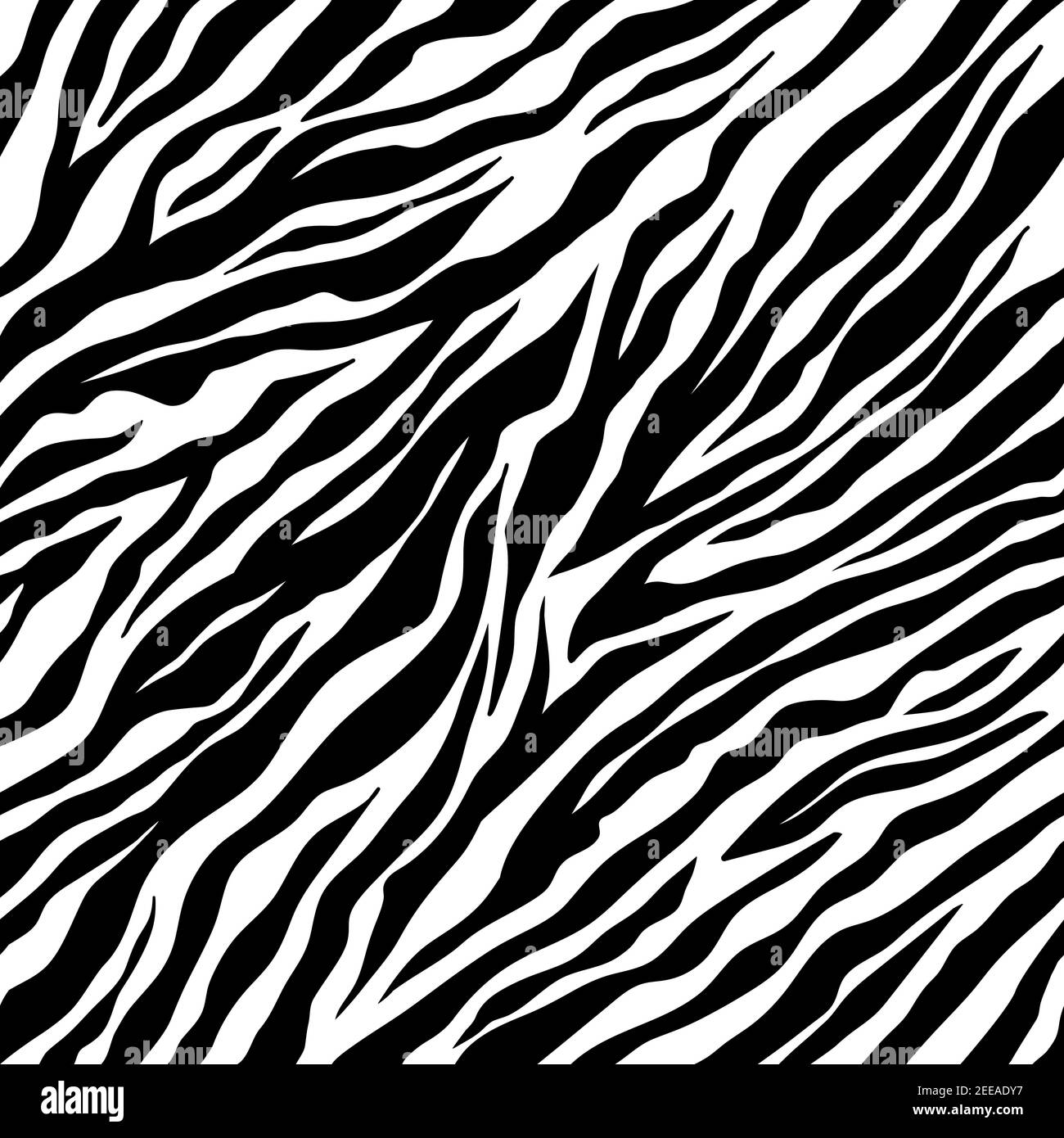 Zebra seamless pattern. Black and white zebra stripes. Vector zoo ...