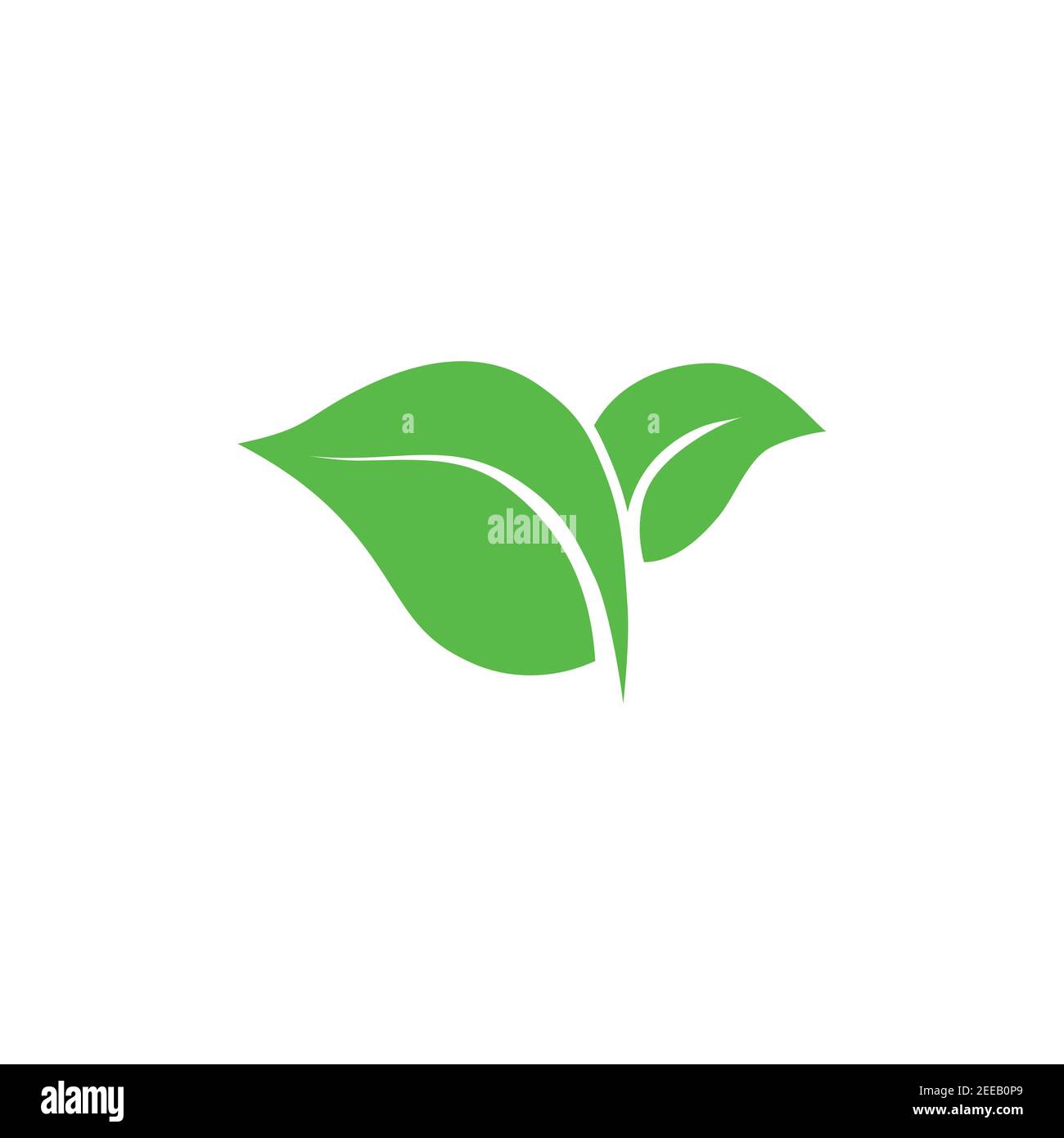 Eco icon green leaf vector illustration isolated. Green leaf sign Stock ...