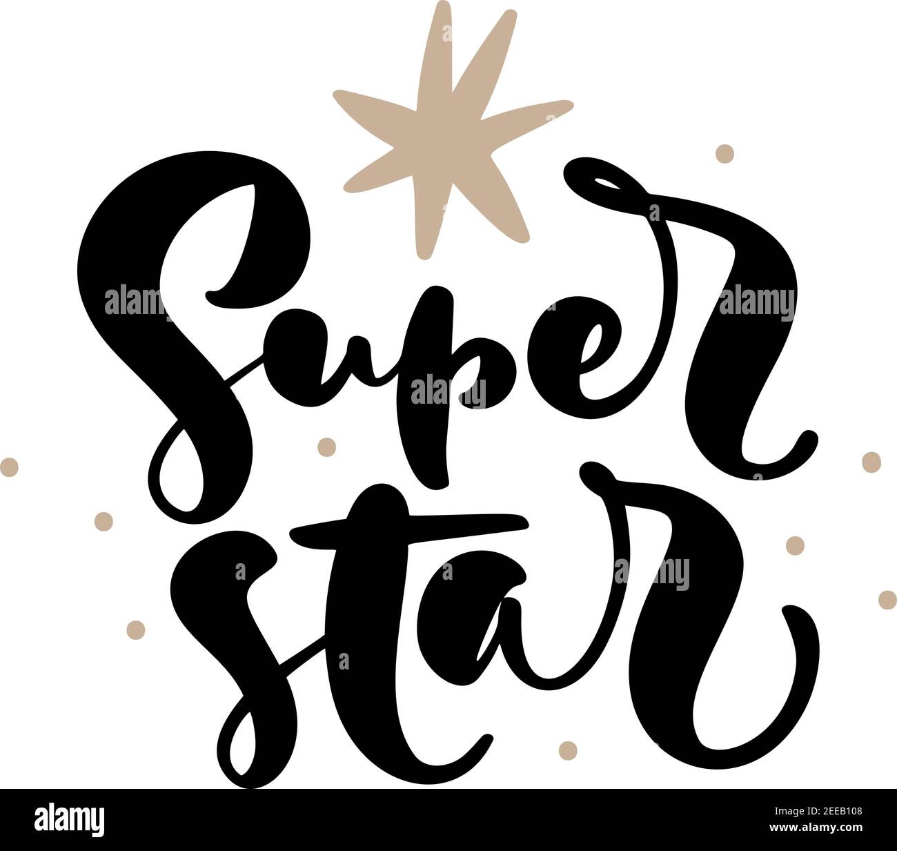 Super Star Vector Typography For Print Design Stock Illustration - Download  Image Now - Fame, Logo, Star Shape - iStock