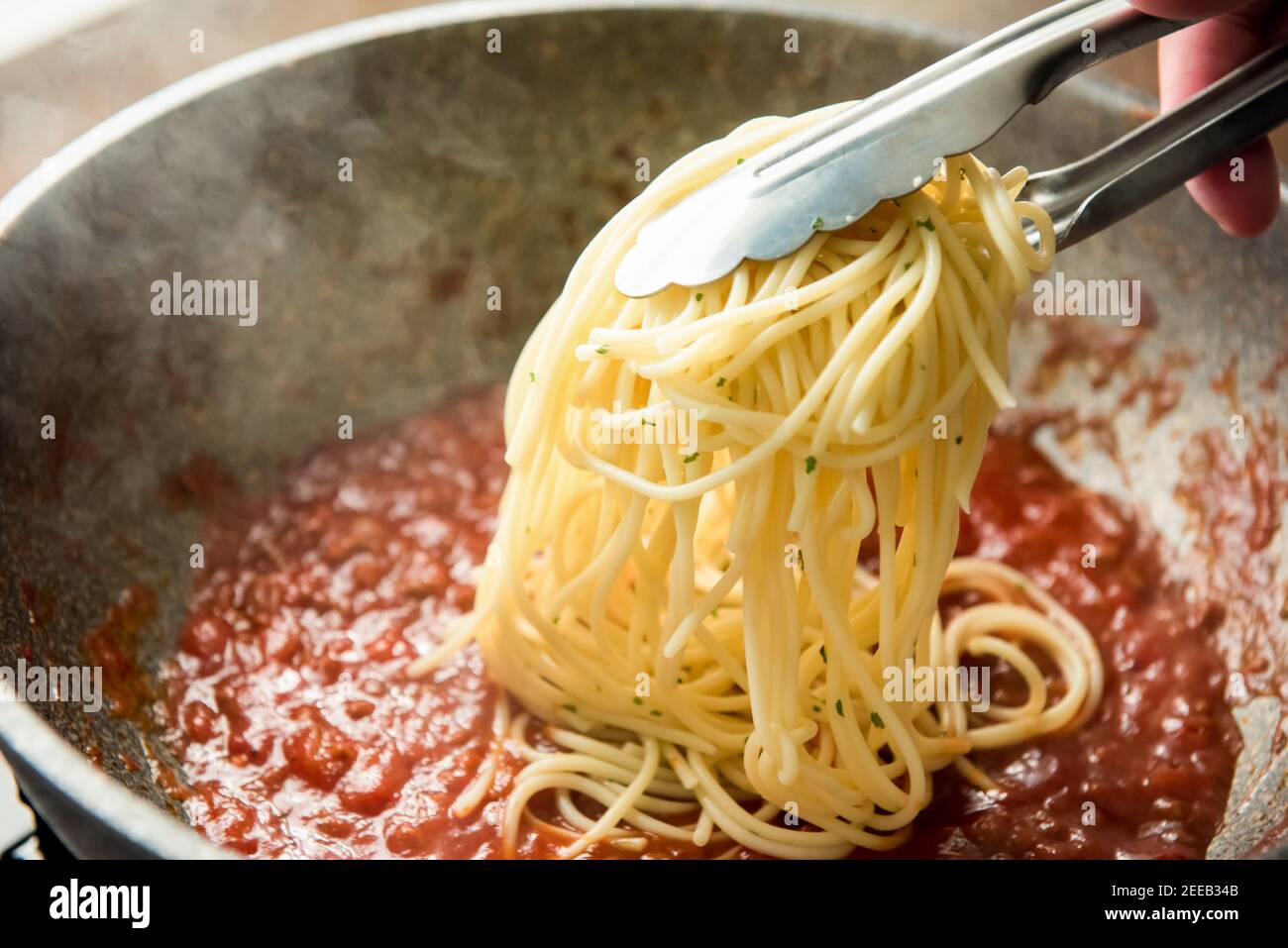 Spaghetti in red sauce hires stock photography and images Alamy