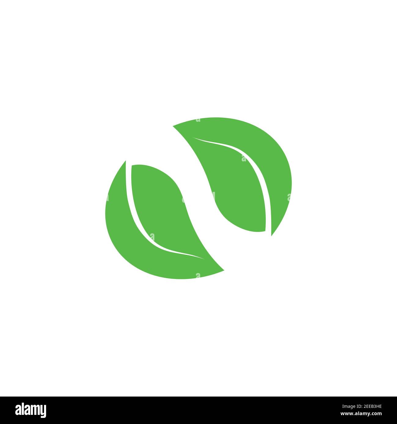 Eco icon green leaf vector illustration isolated. Green leaf sign Stock ...