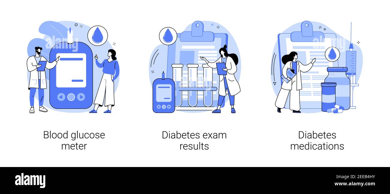 Diabetes mellitus abstract concept vector illustrations Stock Vector ...