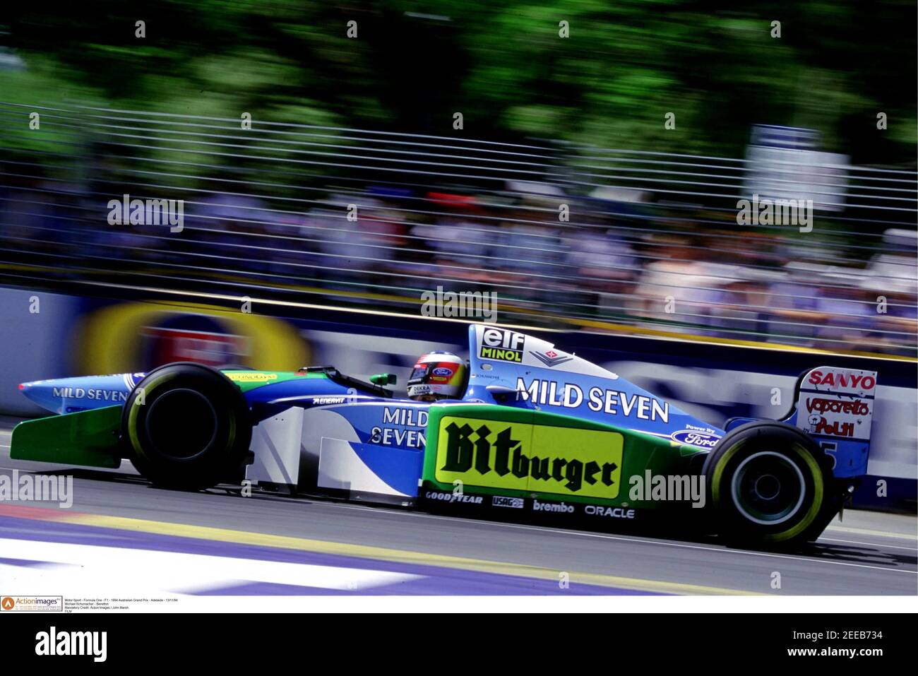 optager Perth Blackborough bar Motor Sport - Formula One - F1 - 1994 Australian Grand Prix - Adelaide -  13/11/94 Michael Schumacher - Benetton Mandatory Credit: Action Images /  John Marsh FILM Stock Photo - Alamy