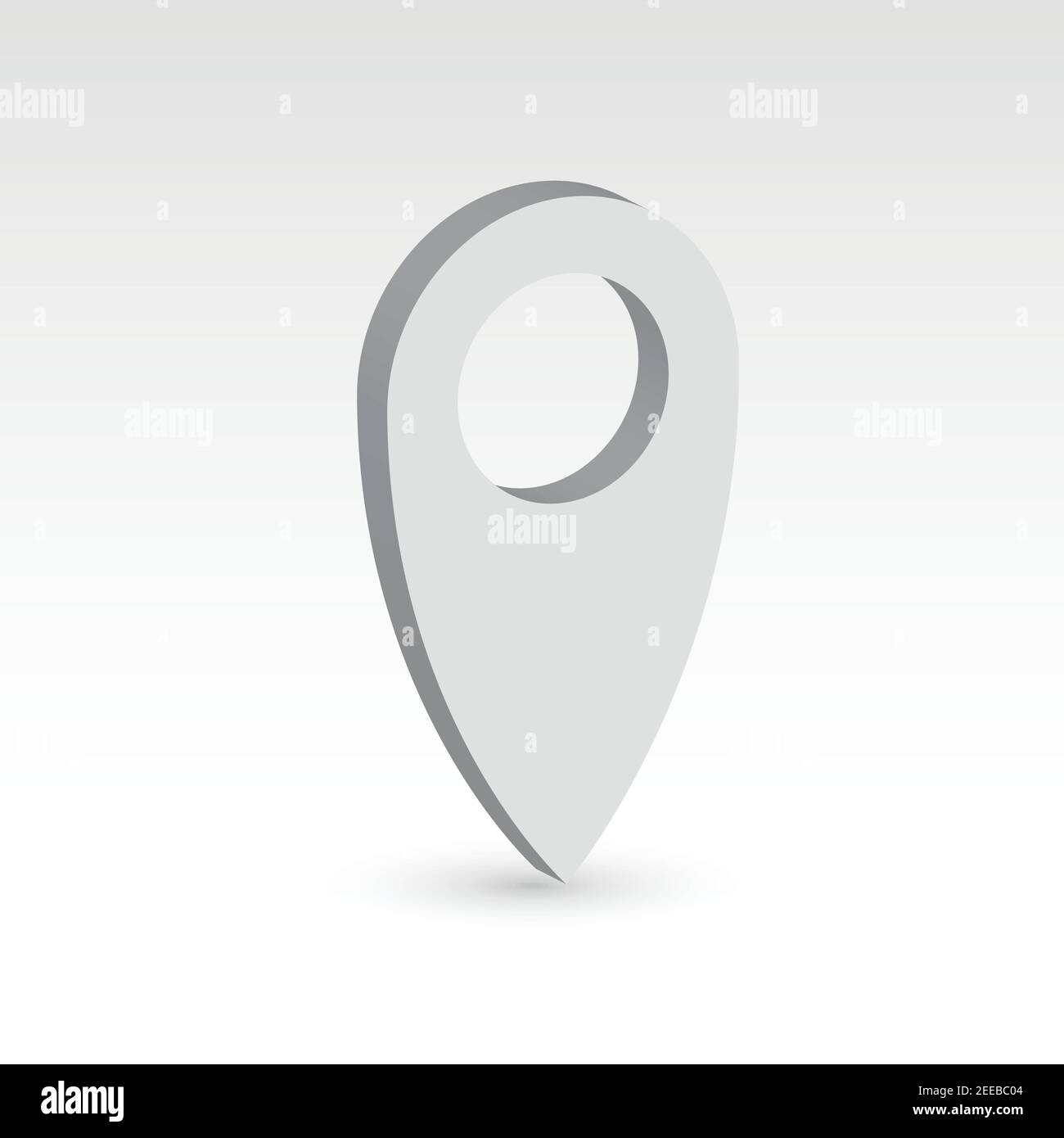 Map pointer - 3D vector object Stock Vector