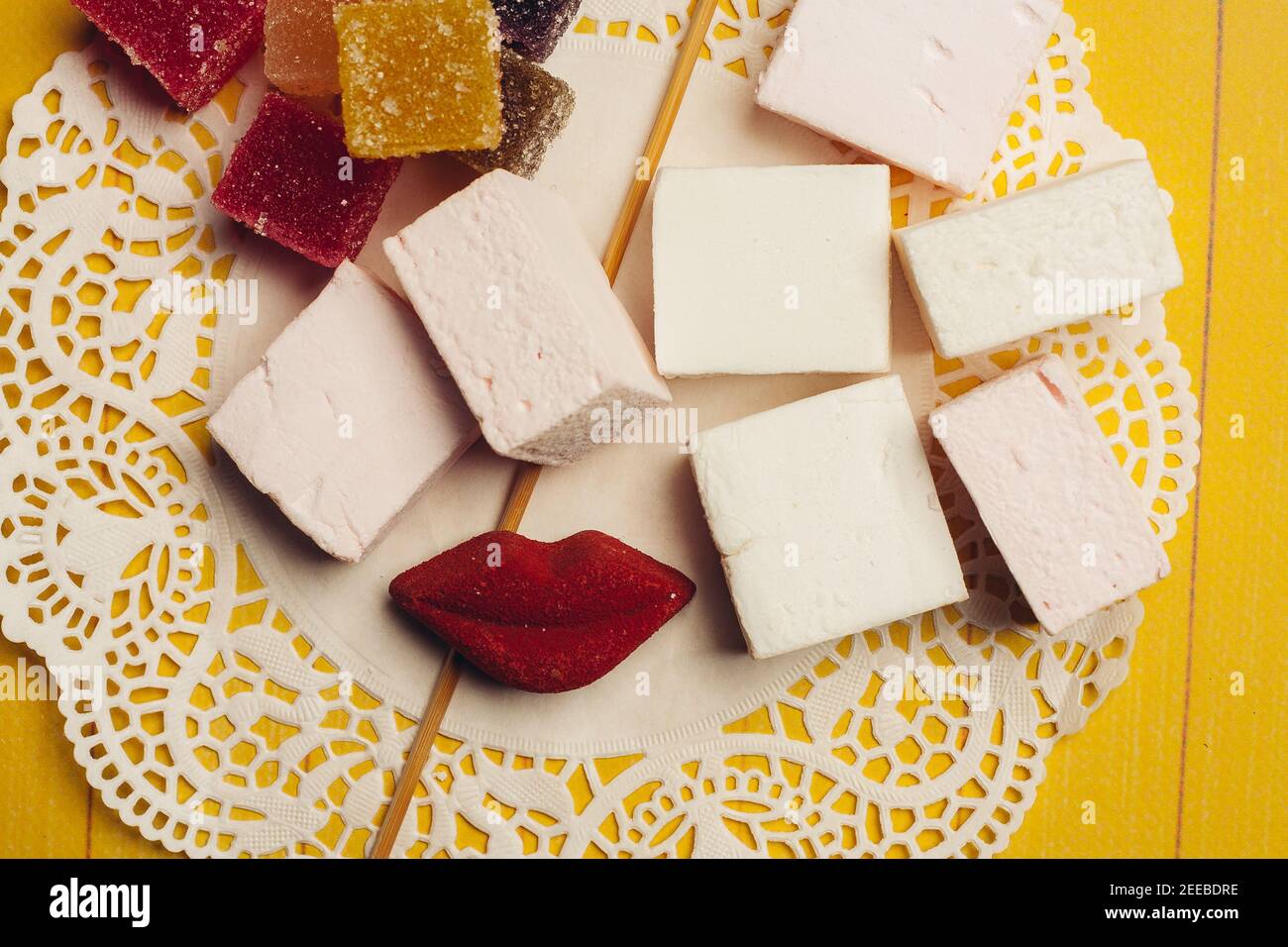 colorful marmalade sweets delicacy snack closeup studio Stock Photo Alamy