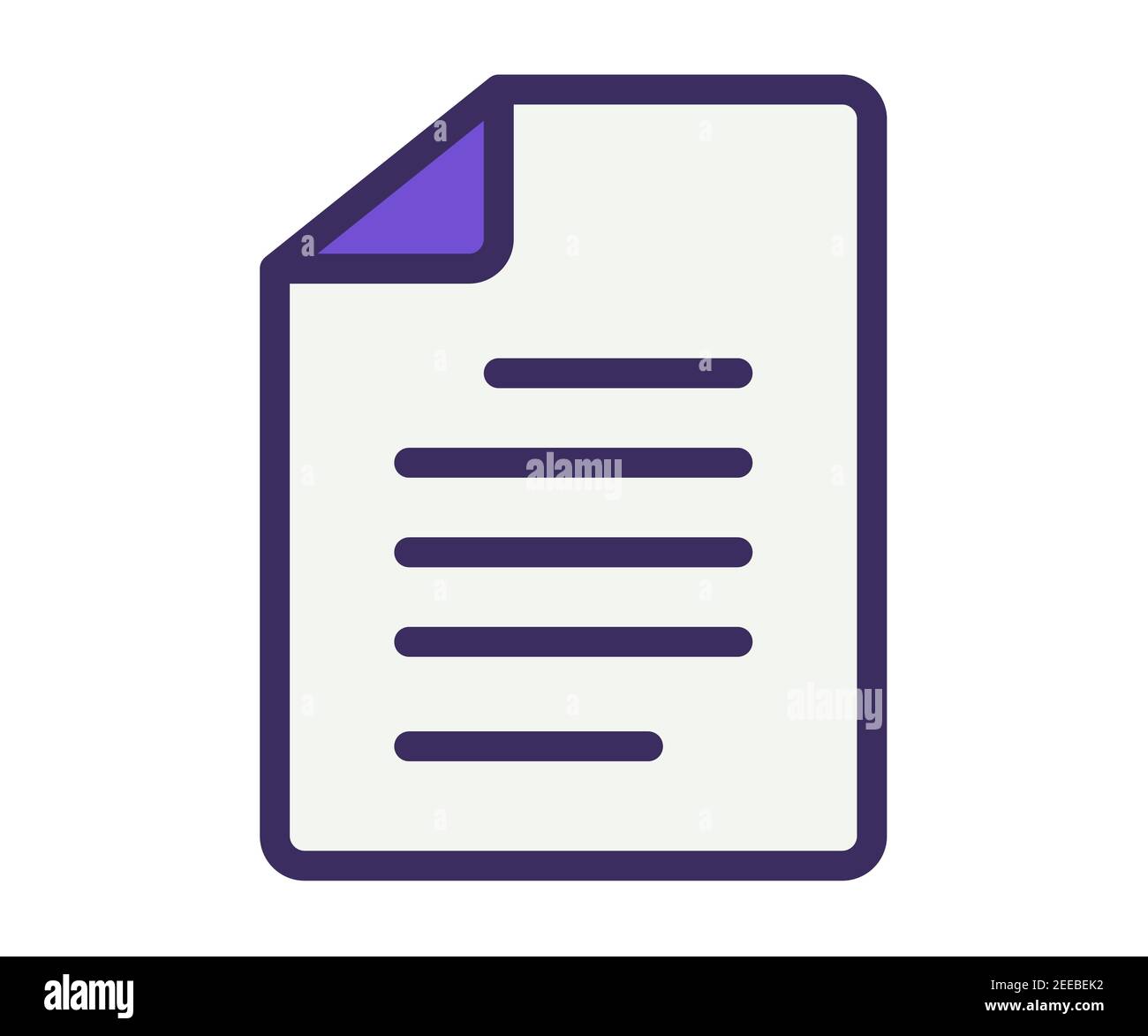 paper document file single isolated icon with filled line style vector ...