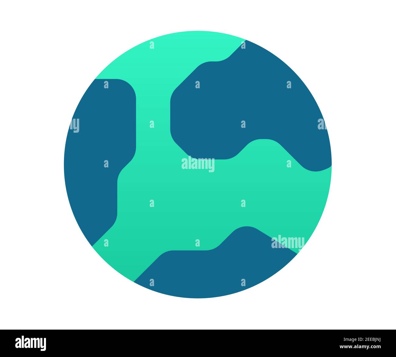 earth global world single isolated icon with gradient style vector ...
