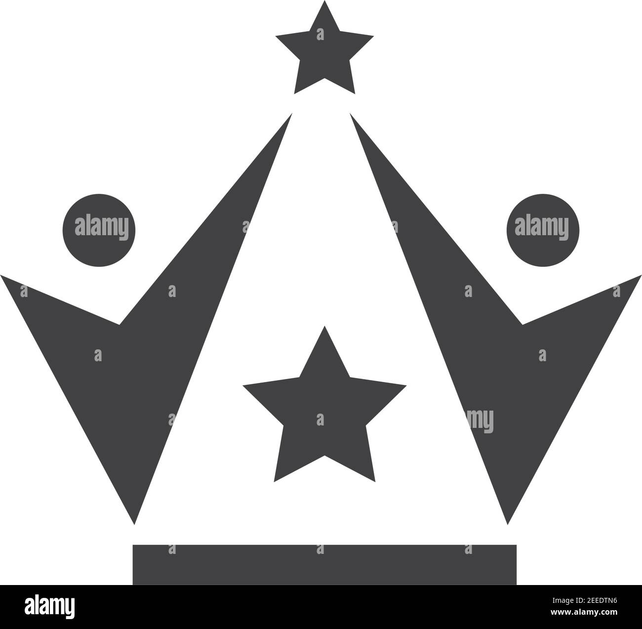 royal crown logo icon vector illustration design Stock Vector Image ...