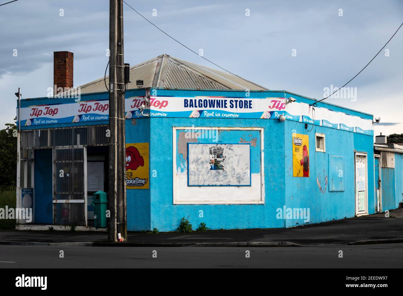 Balgownie Store, Corner shop, Wanganui, North Island, New Zealand Stock